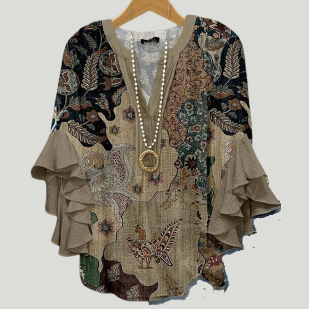 Autumn | Elegant Blouse with Patterns