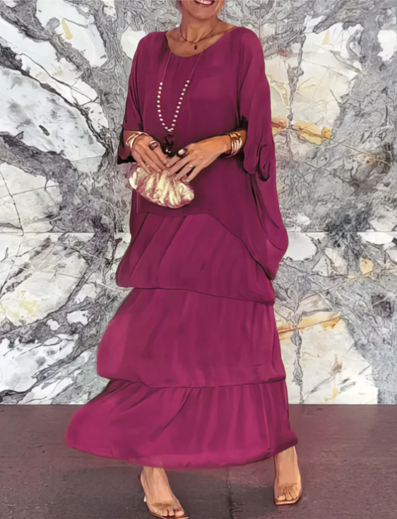 Amelia | Elegant Flowing Maxi Dress