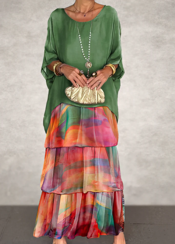 Amelia | Elegant Flowing Maxi Dress