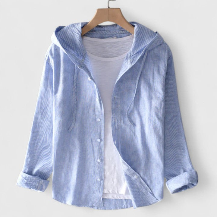 Ariel | Elegant Hooded Blouse