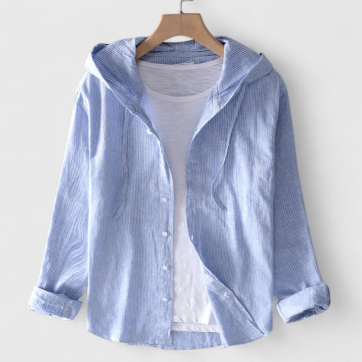 Ariel | Elegant Hooded Blouse
