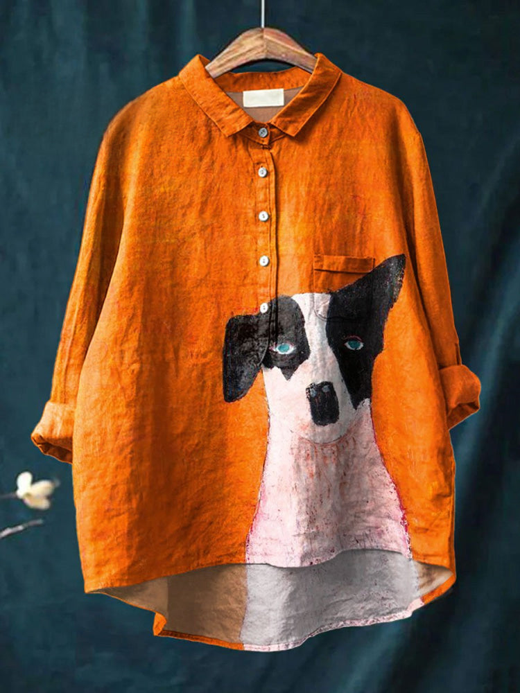Logan | Artistic Dog Print Shirt