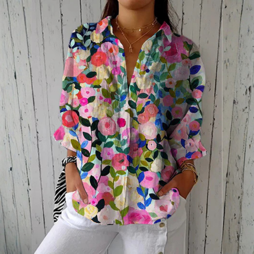 Eleni | Bloom Canvas Blouse
