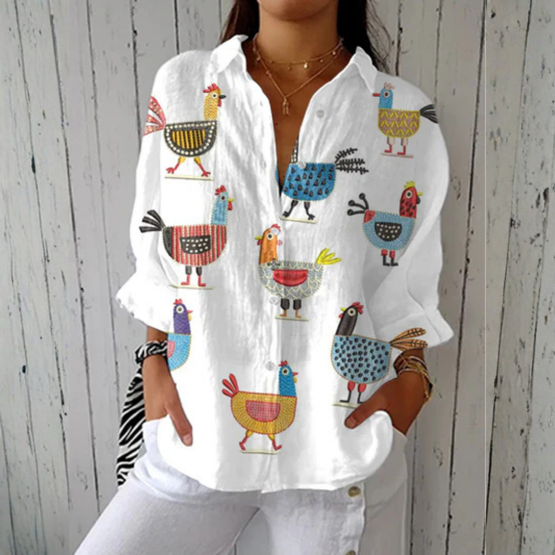 Seren | Playful Hen Blouse