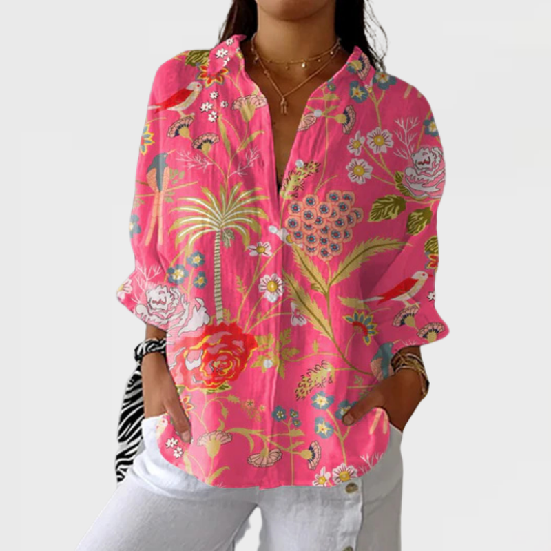 Morgan | Tropical Blossom Blouse