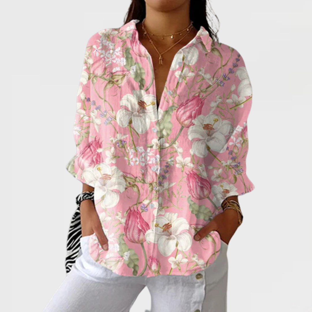 Jade | Elegant Bloom Blouse