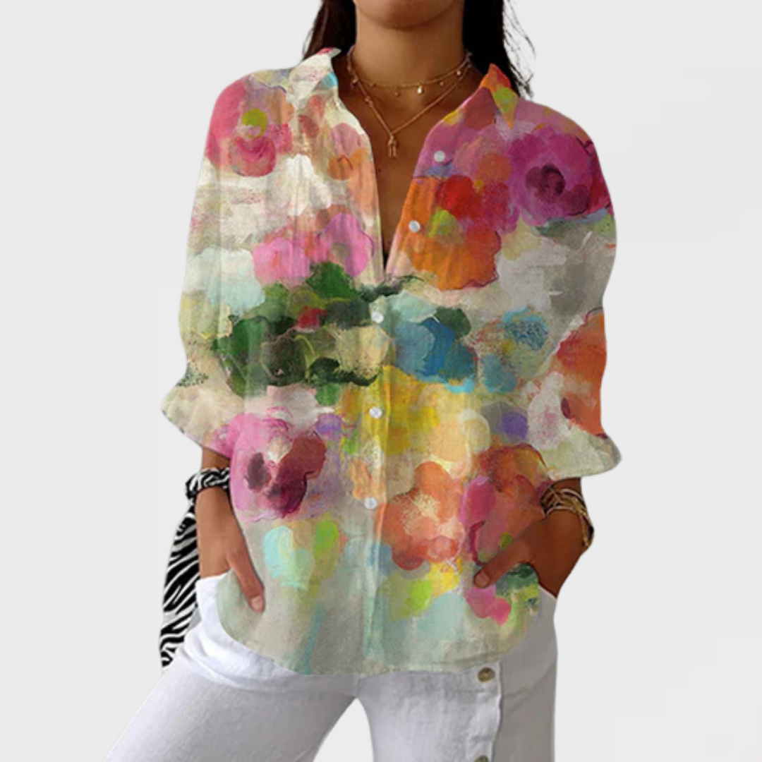Ainsley | Watercolor Dreams Blouse