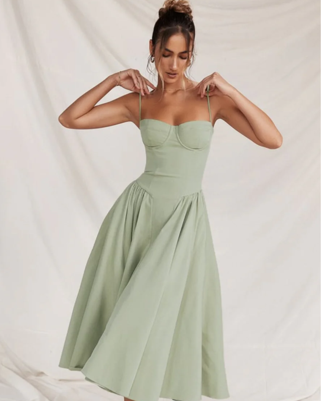 BRIALLEN | STRUCTURED A-LINE DRESS