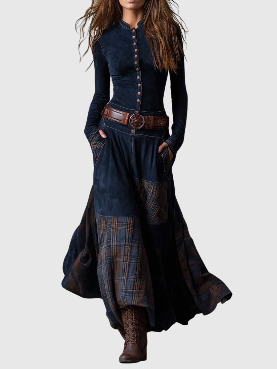 HELENA | VINTAGE SUEDE MAXI