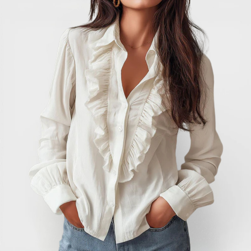 Dakota | Simple Ruffled Reversible Blouse