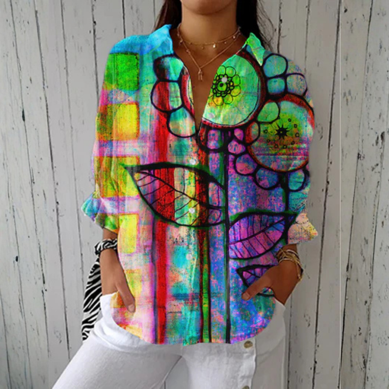 Thalia | Artistic Bloom Blouse