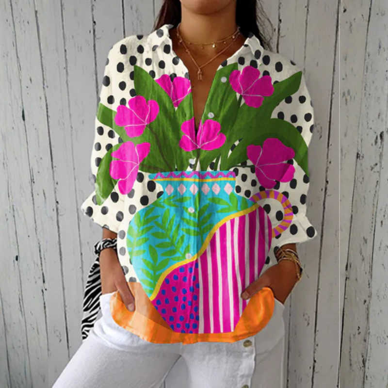 Yara | Blooming Vase Blouse