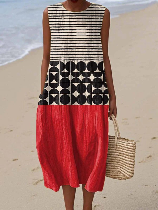 Harper | Colorblock Midi Dress