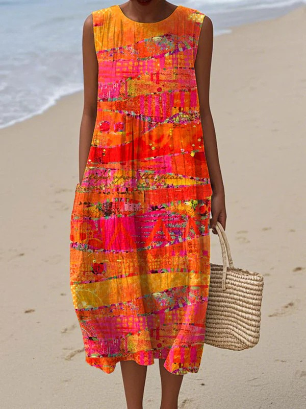 Grace | Sunset Midi Dress