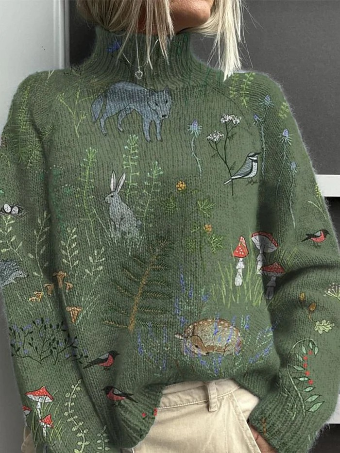 WILLOW | ARTISTIC MOCK NECK SWEATER