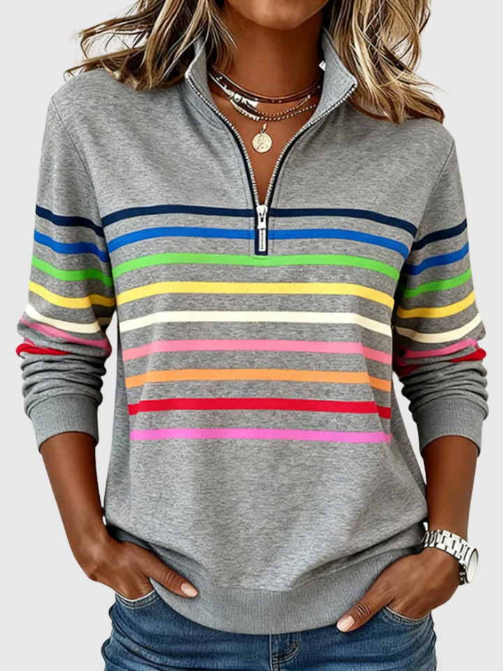 Cassie | Elegant Half-Zip Sweatshirt