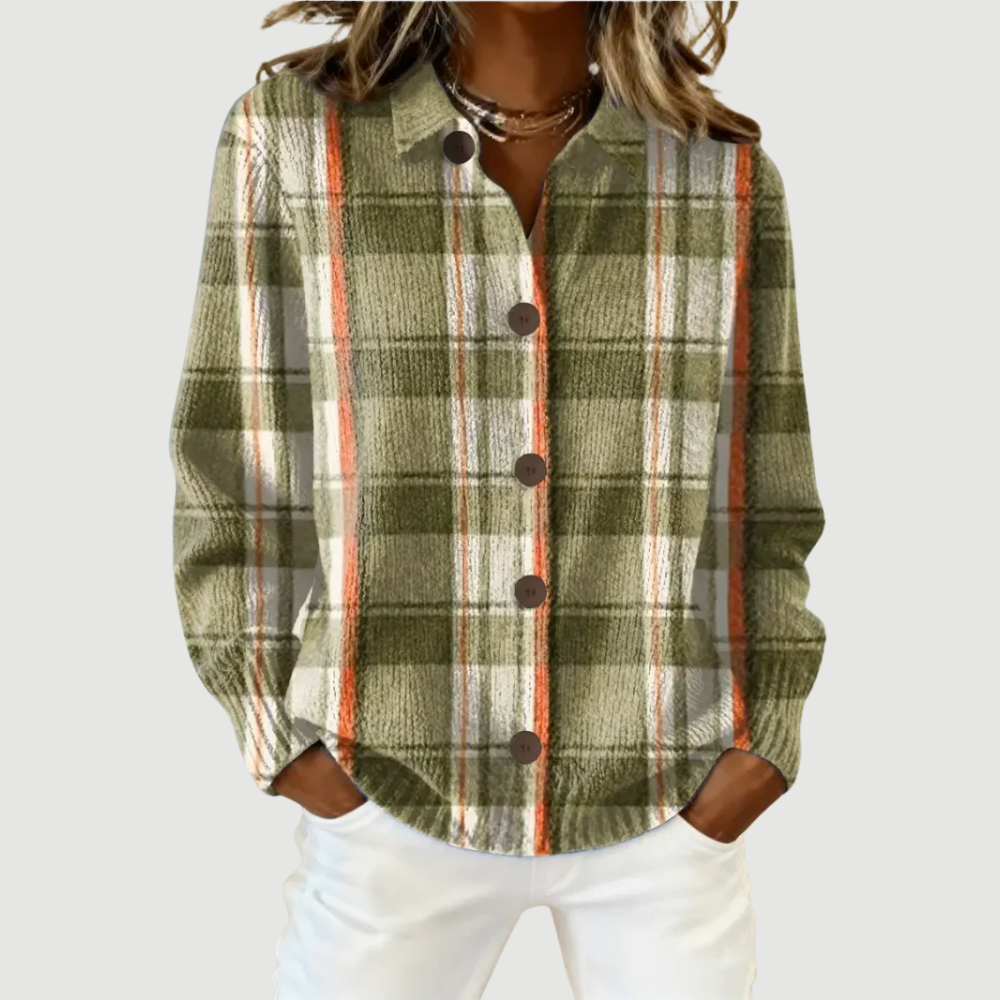 LENA | CHECKERED ELEGANT- BLOUSE