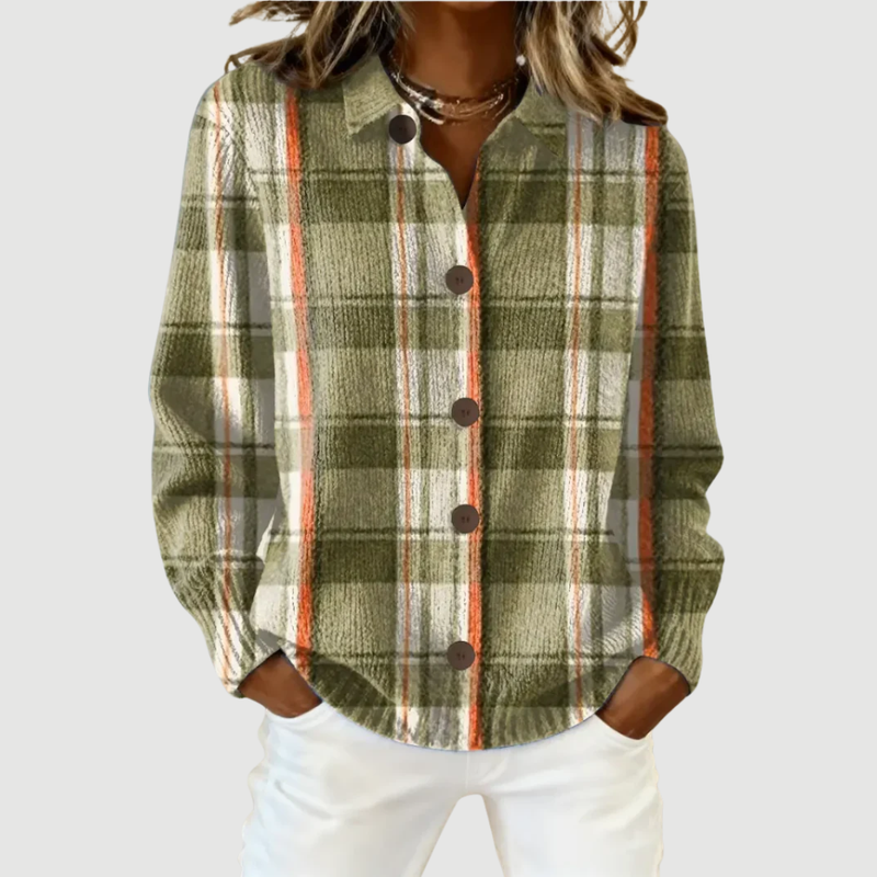 LENA | CHECKERED ELEGANT- BLOUSE