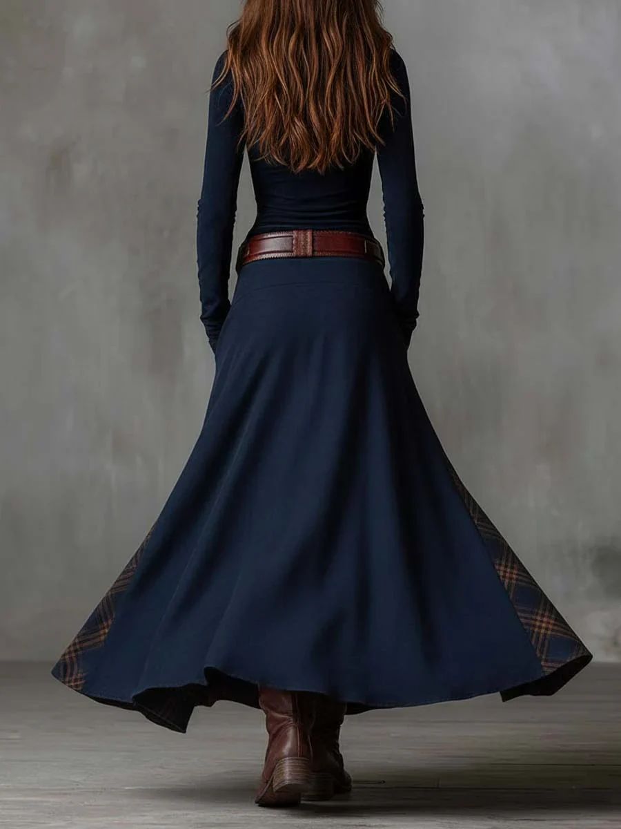 Leonora | Vintage Long Dress (Includes Belt)
