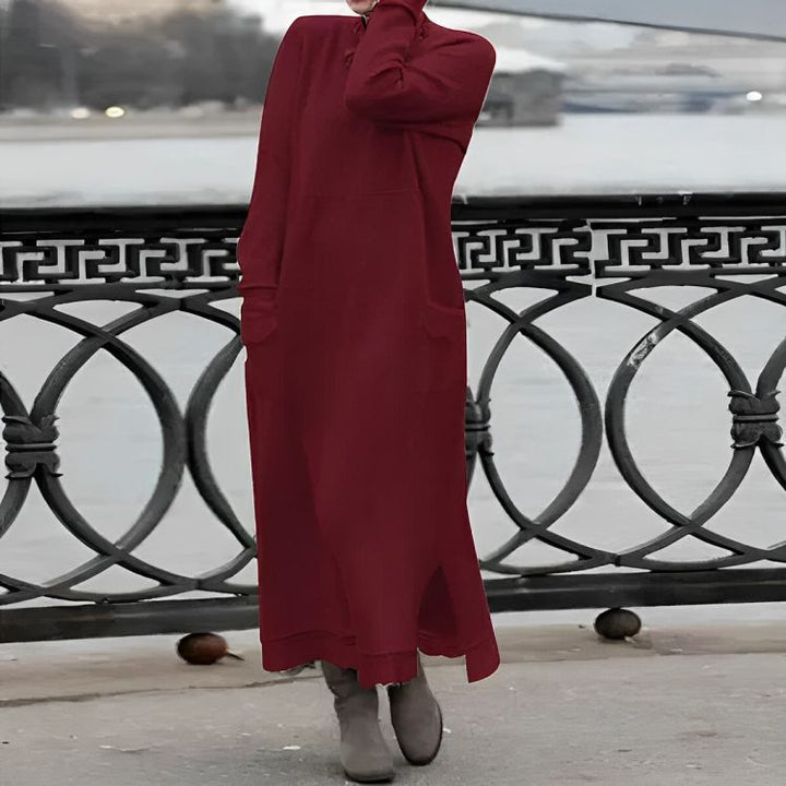 Mara | Cozy Long Sleeve Oversized Winter Dress