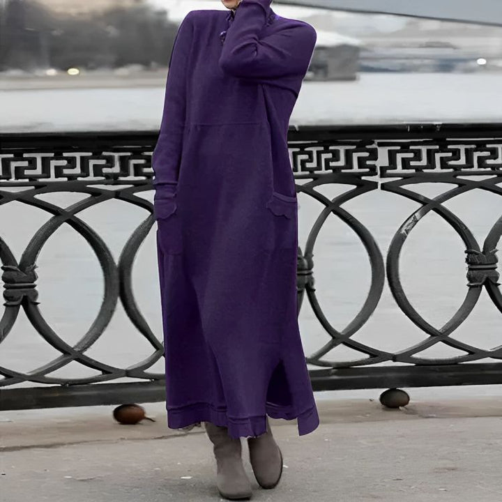 Mara | Cozy Long Sleeve Oversized Winter Dress