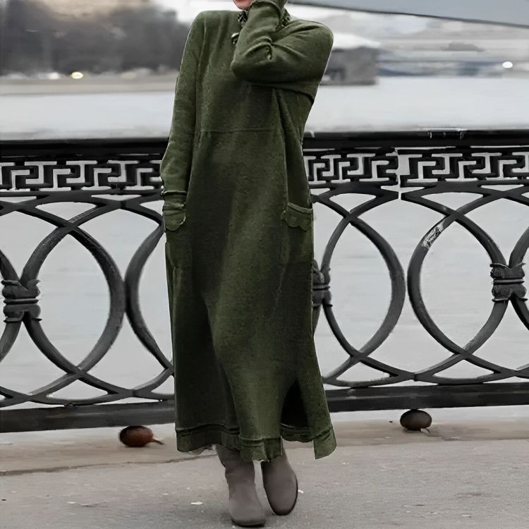Mara | Cozy Long Sleeve Oversized Winter Dress