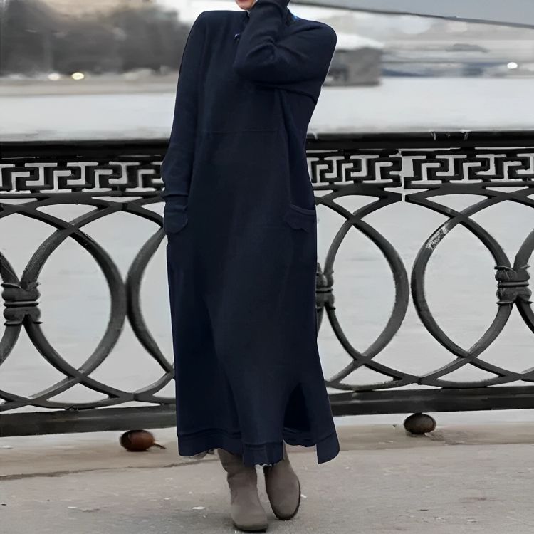 Mara | Cozy Long Sleeve Oversized Winter Dress