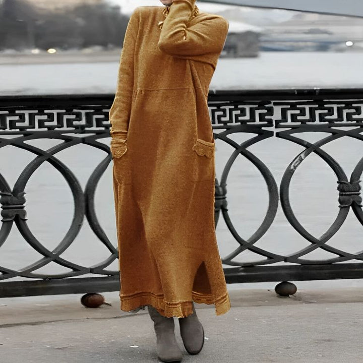 Mara | Cozy Long Sleeve Oversized Winter Dress