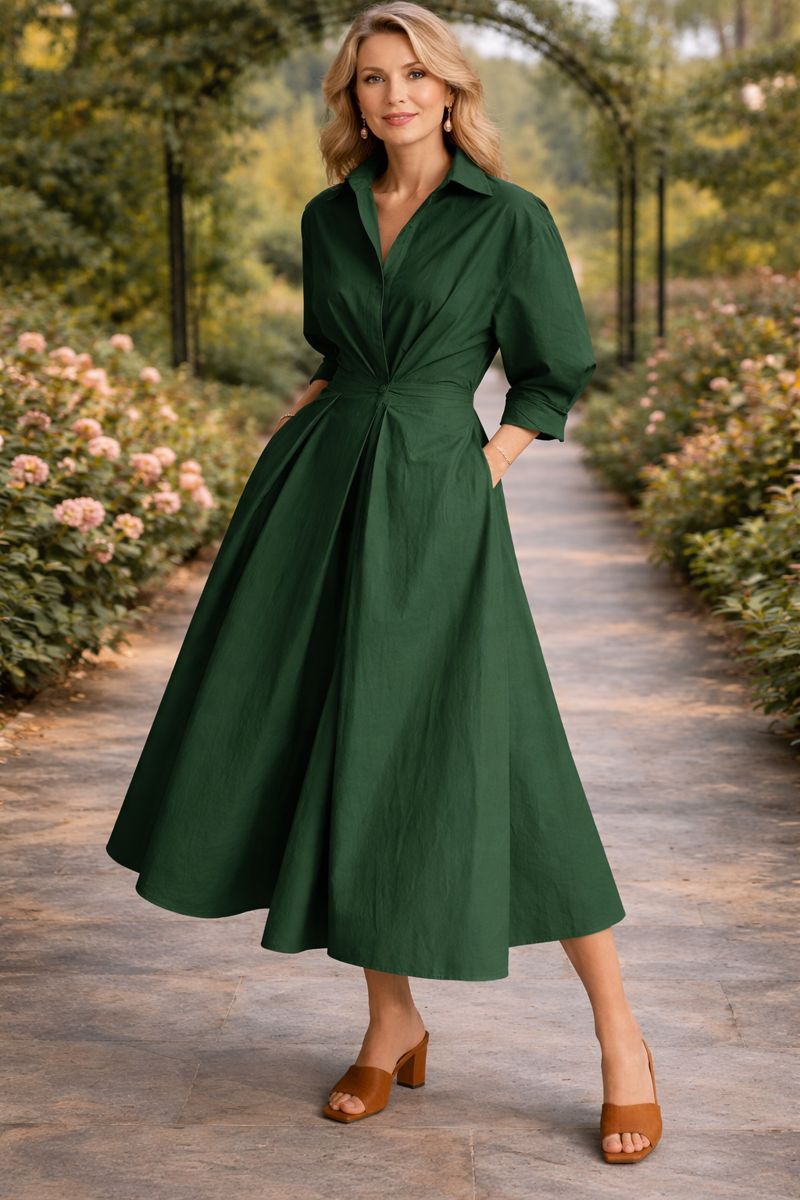 Dorelle | Wrap-Front Flowing Maxi Dress