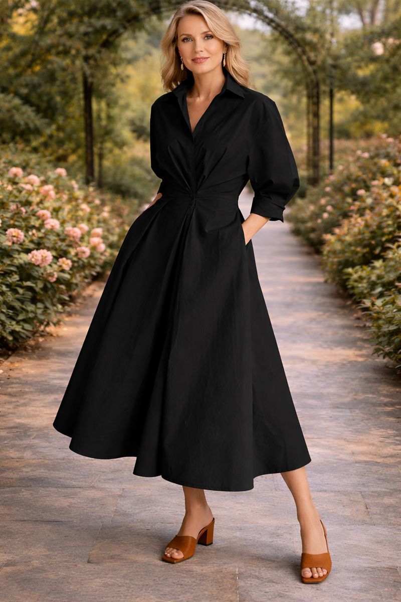 Dorelle | Wrap-Front Flowing Maxi Dress