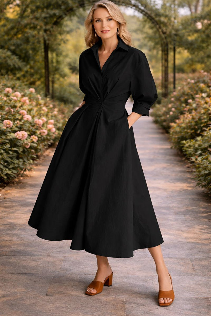 Dorelle | Wrap-Front Flowing Maxi Dress