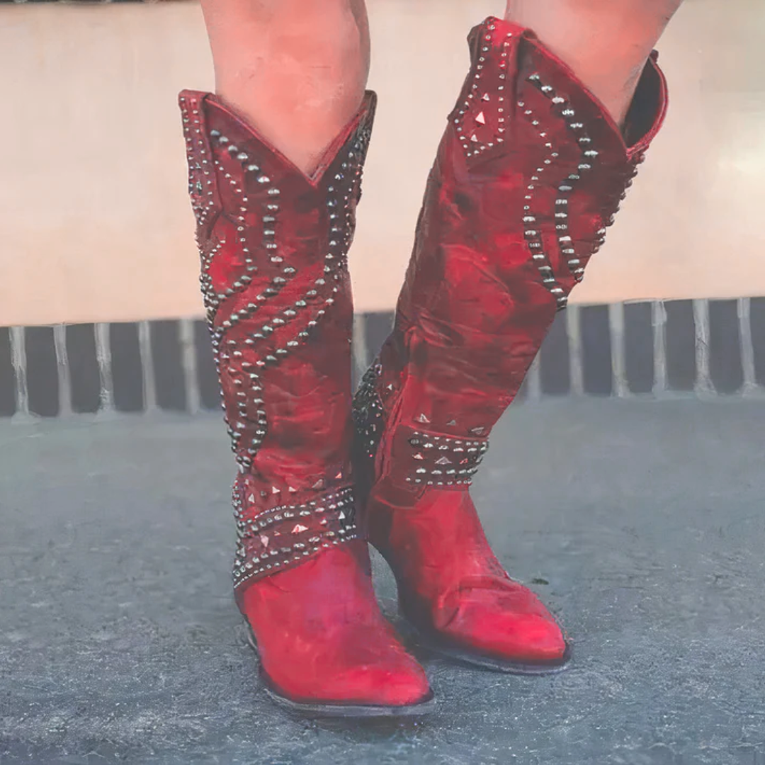 Harper - Western Knee-High Boots