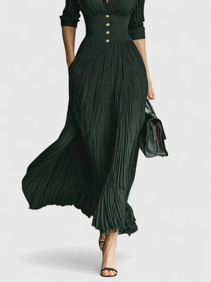 SOPHIA | PLEATED MAXI DRESS