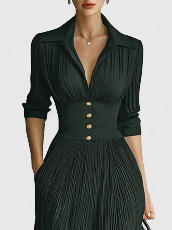 SOPHIA | PLEATED MAXI DRESS