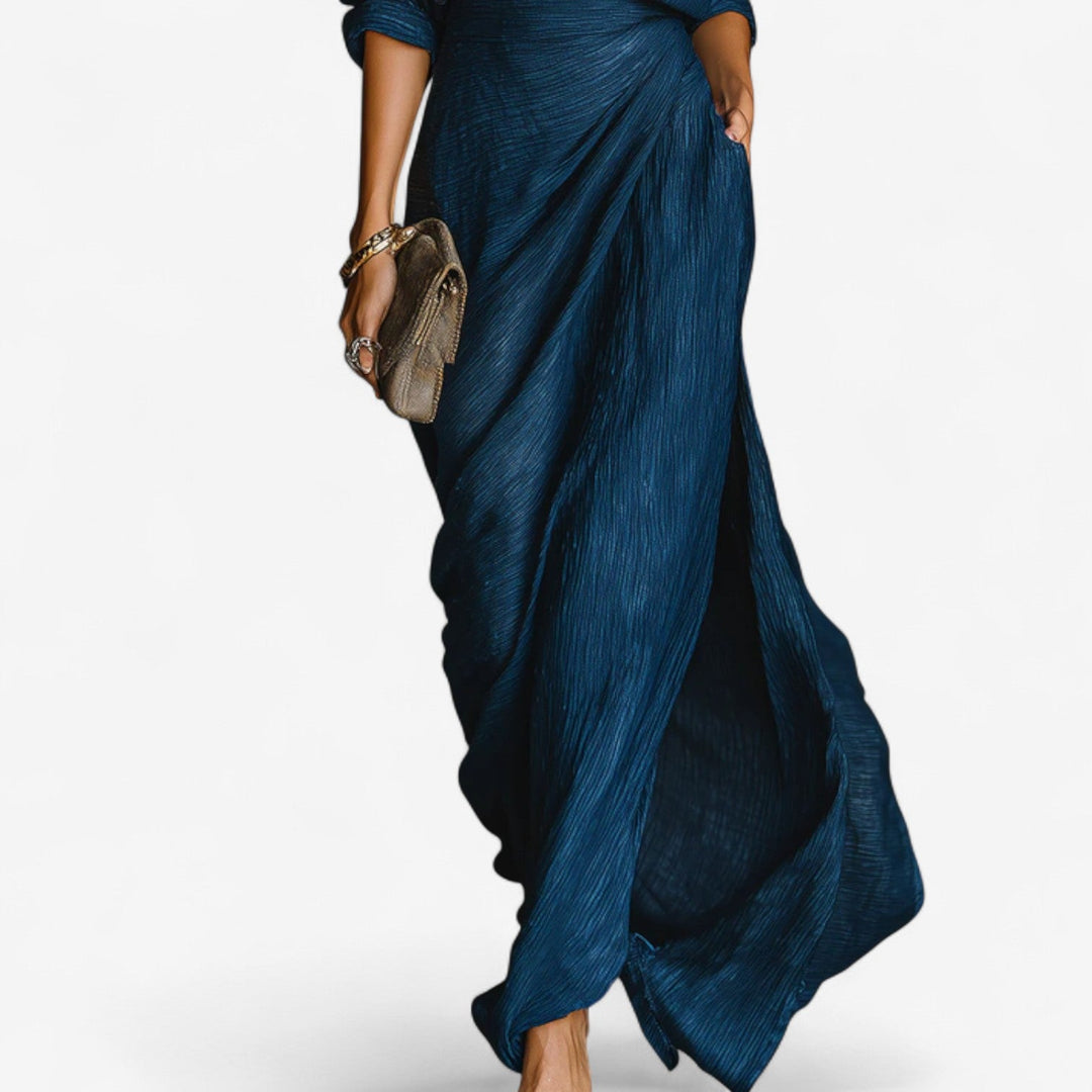 TINA | SHIRT-STYLE MAXI DRESS