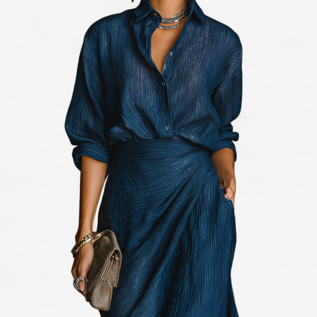 TINA | SHIRT-STYLE MAXI DRESS