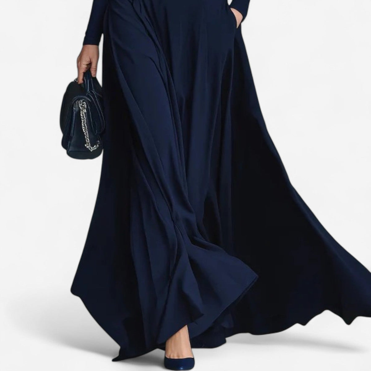 RENATA | HIGH-NECK MAXI DRESS