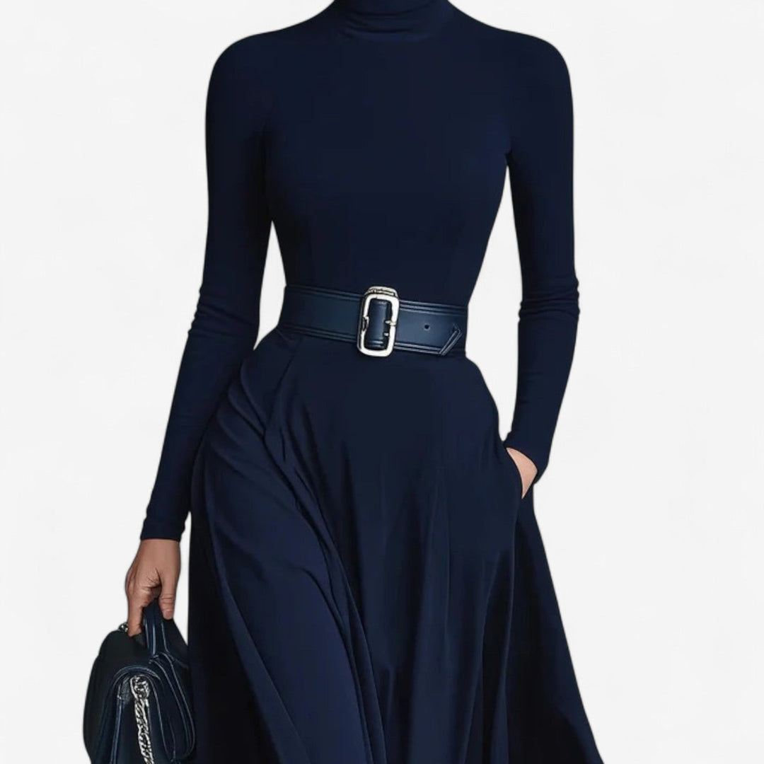 ELISE | HIGH NECK MAXI DRESS
