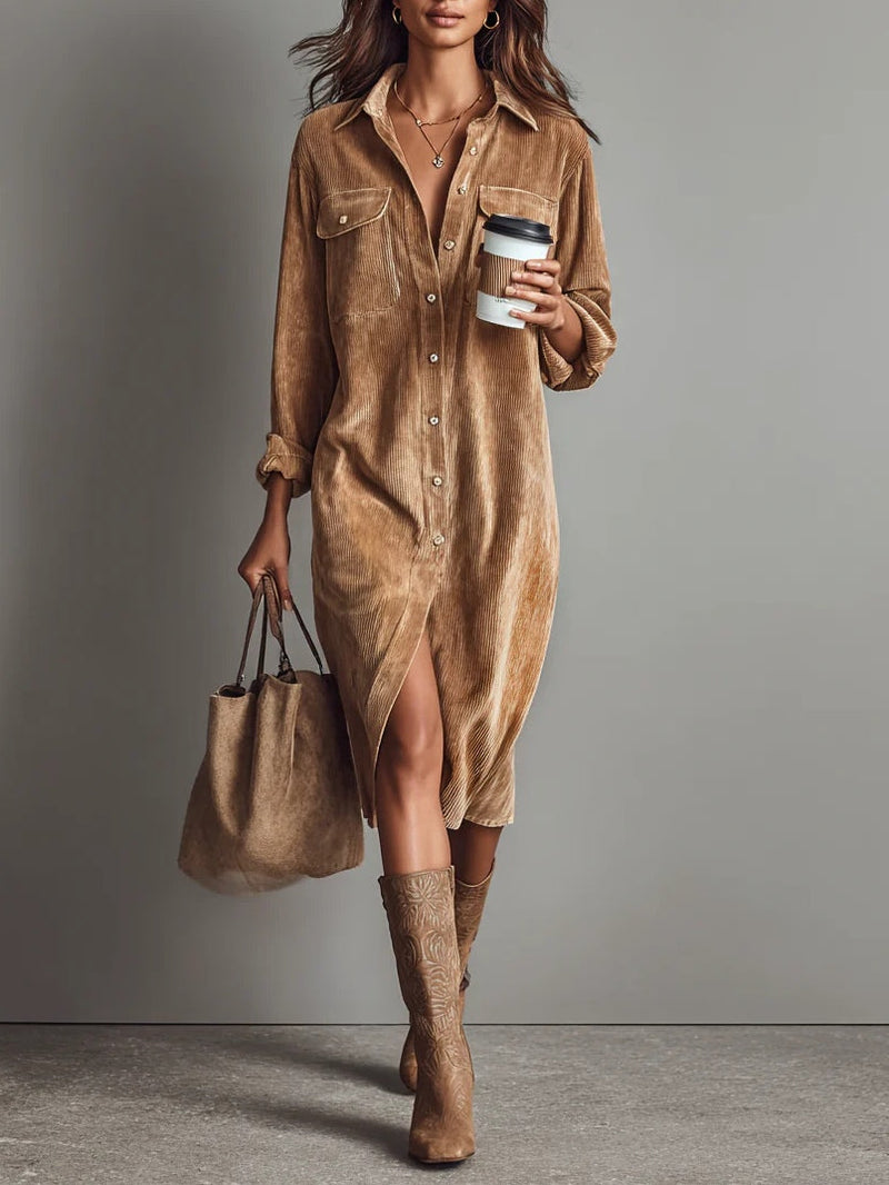 Kennedy | Soft Corduroy Dress