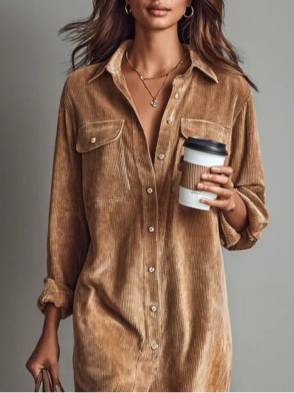 Kennedy | Soft Corduroy Dress