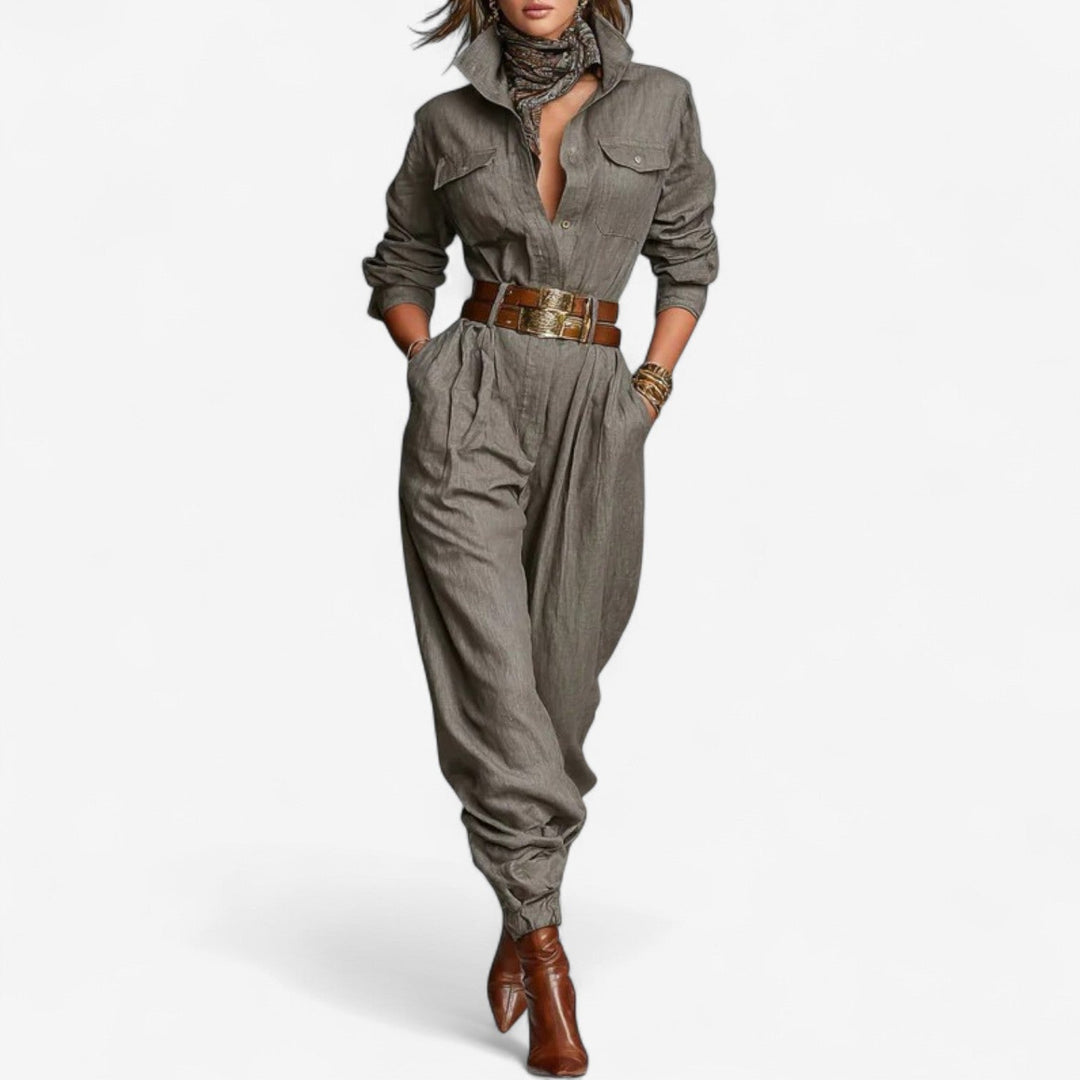 NADINE | TAILORED BELTED JUMPSUIT