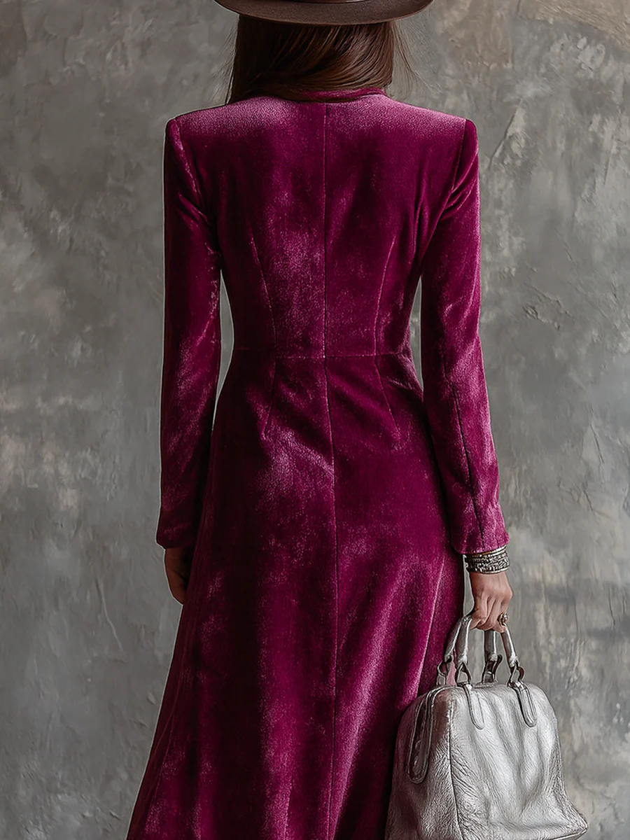 VIENNA | DOUBLE-BREASTED MAXI DRESS