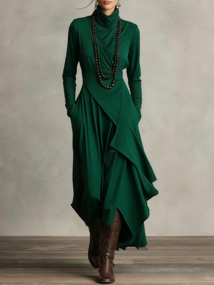 KEIRA | HIGH-NECK MAXI DRESS