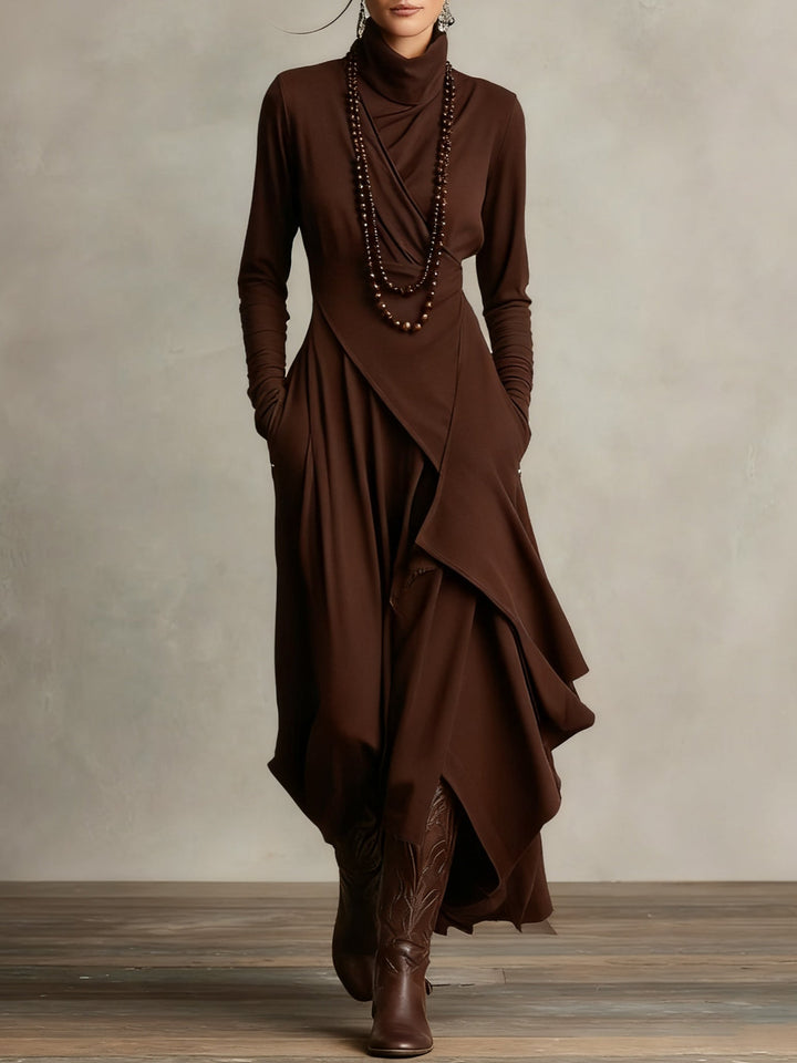 KEIRA | HIGH-NECK MAXI DRESS