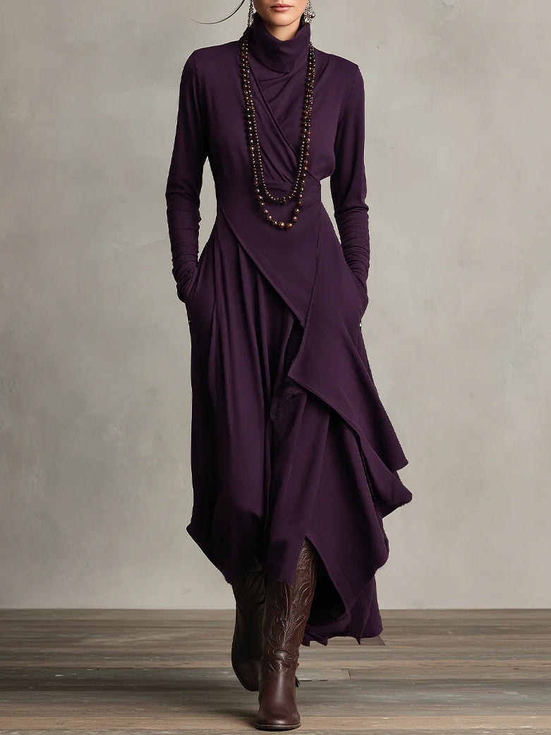 KEIRA | HIGH-NECK MAXI DRESS