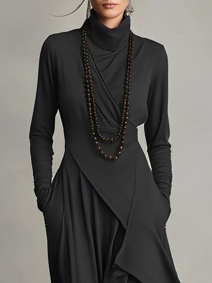 KEIRA | HIGH-NECK MAXI DRESS