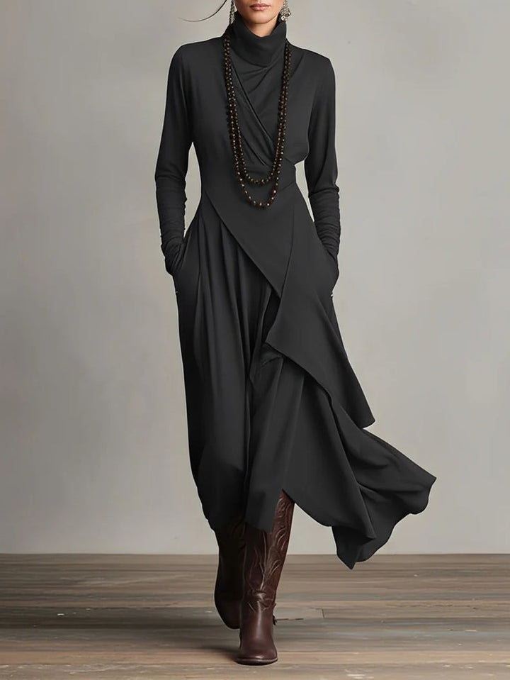 KEIRA | HIGH-NECK MAXI DRESS