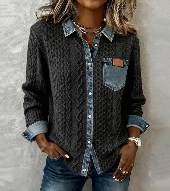 CARRIE | BRAIDED KNIT BLOUSE