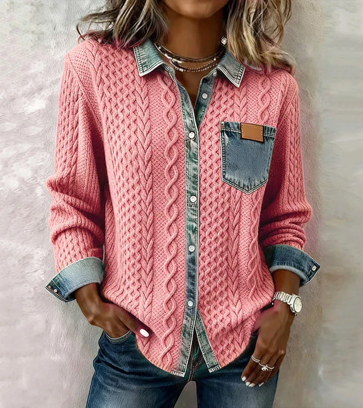 CARRIE | BRAIDED KNIT BLOUSE