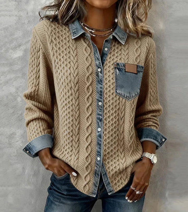 CARRIE | BRAIDED KNIT BLOUSE